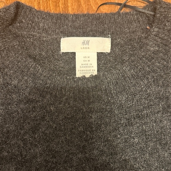 H&M Dark Gray Crewneck Sweater for Women - Picture 2 of 3